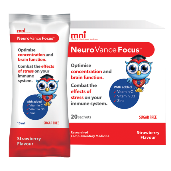 NeuroVance Focus optimises cognition and concentration, improves mood and intellectual function and enhances your immunity.